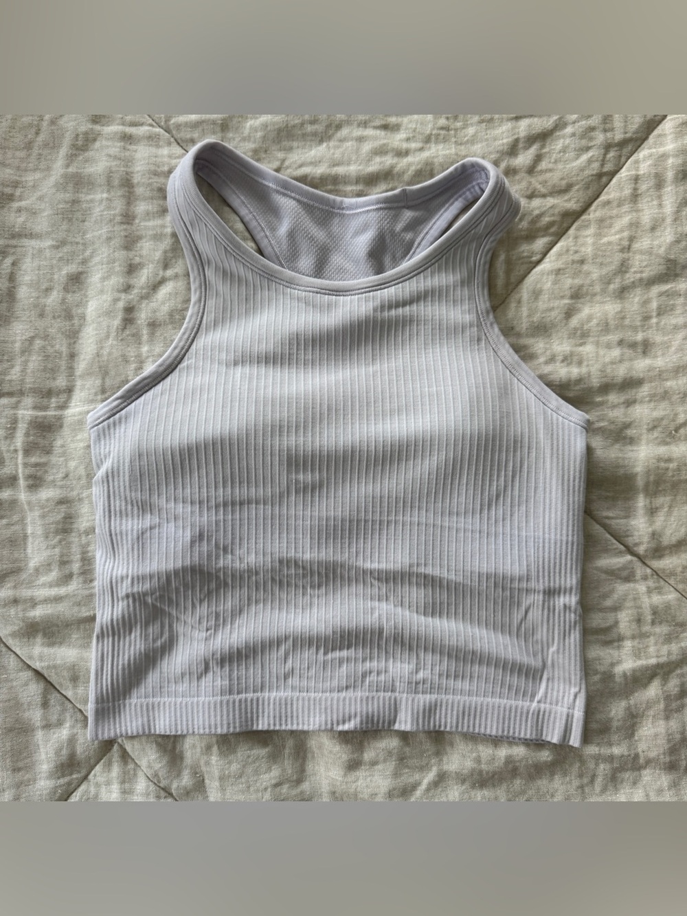 Ebb to Street Cropped Racerback Tank - Light Purple - Picture 1 of 4